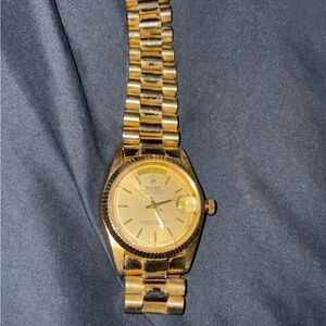 Rolex Gold Dial Men's Watch